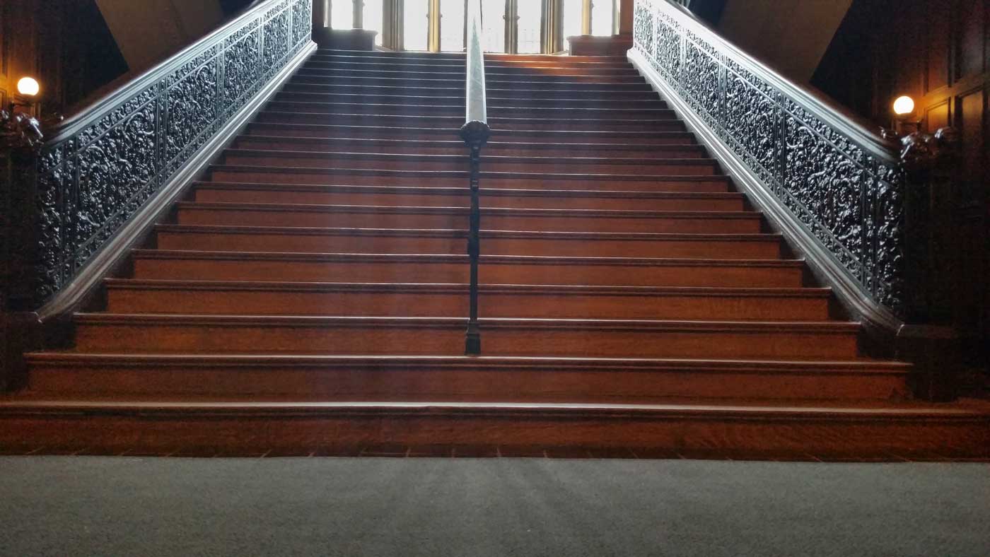 Ida Noyes Hall Grand Staircase Refinishing, University of Chicago