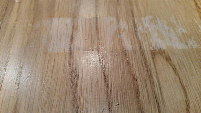 Don T Use Tape On Wood Floors Mr, How To Remove Sticky Tape Residue From Hardwood Floors